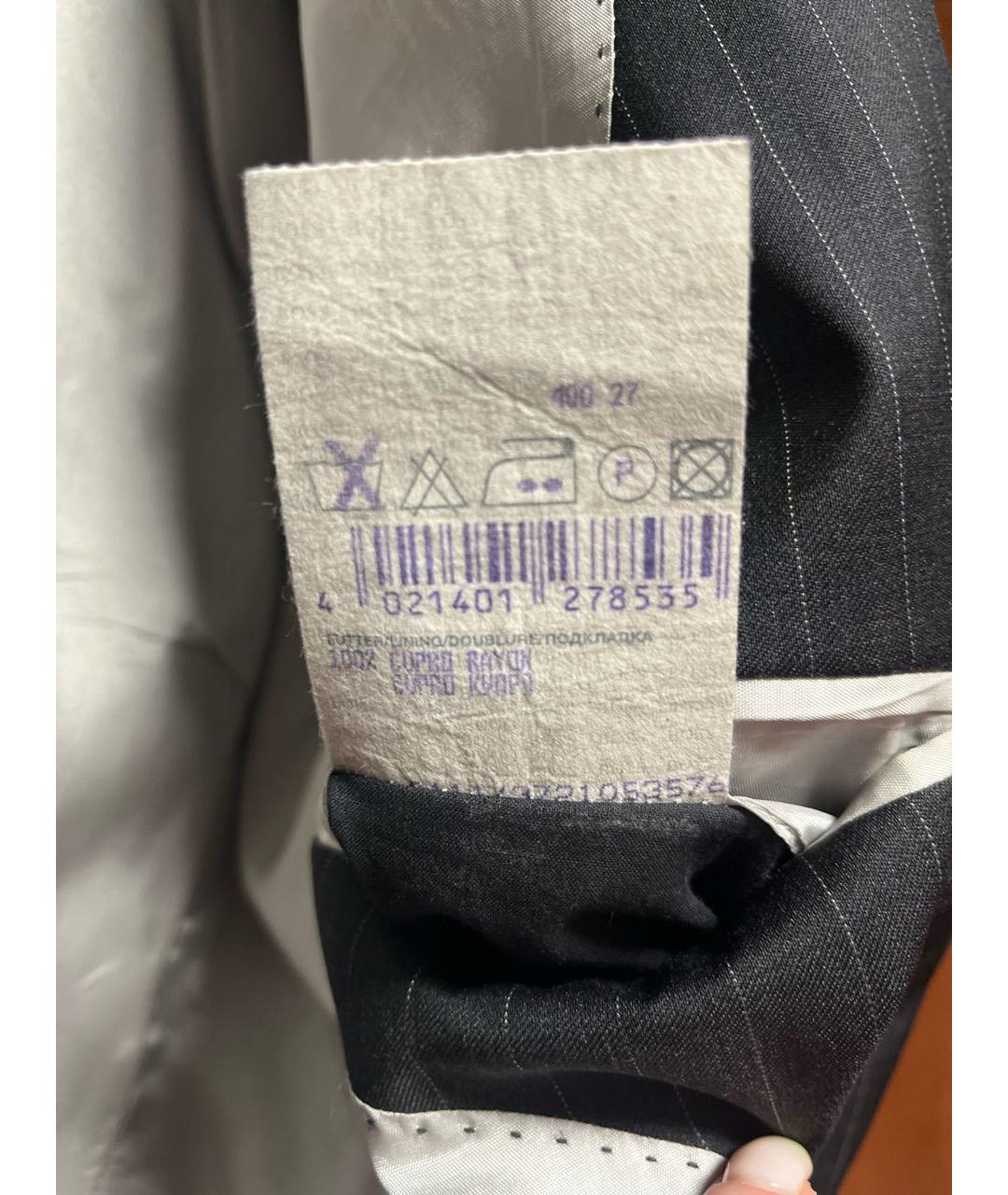 HUGO BOSS Антрацитовый классический костюм, фото 7