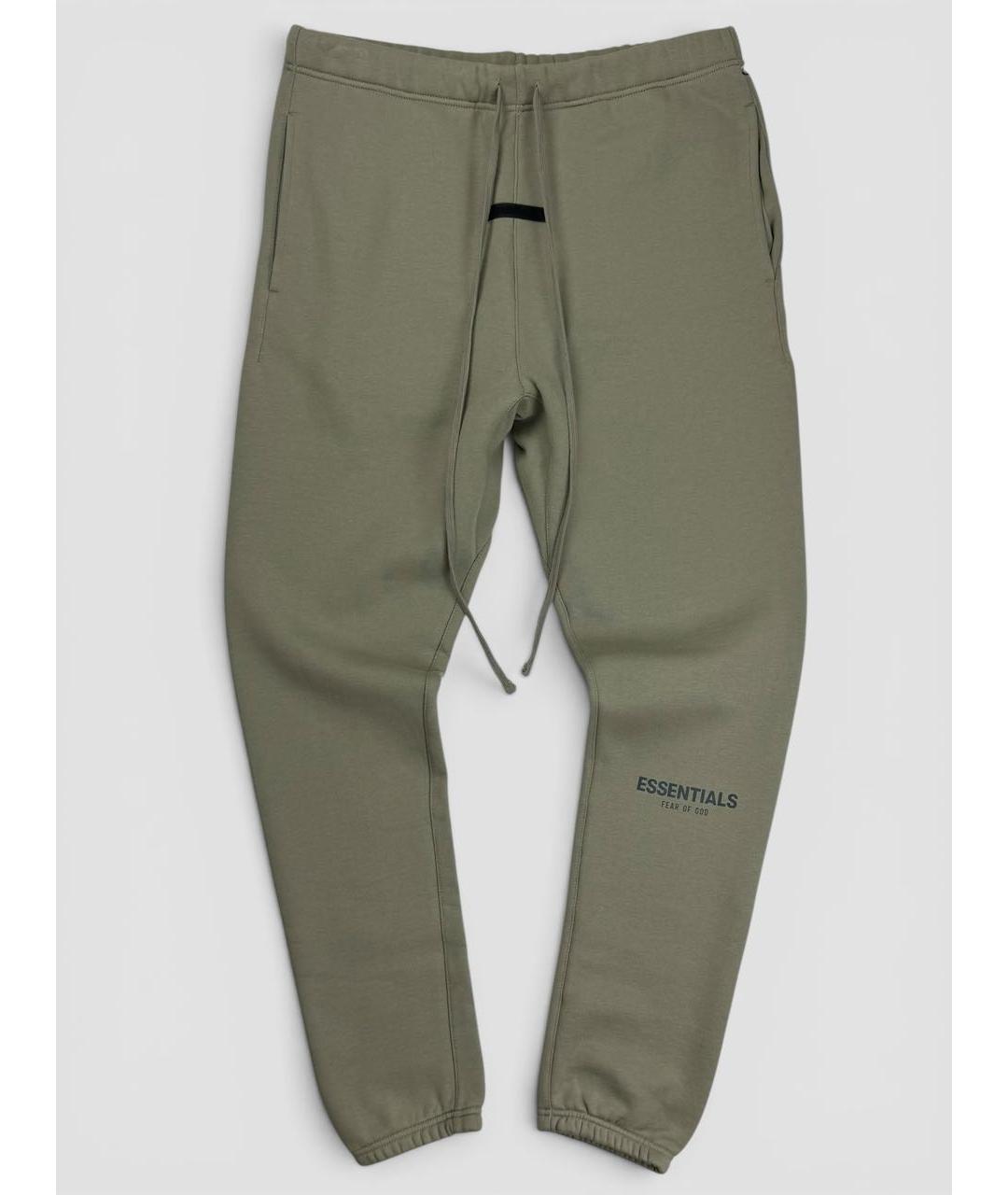 FEAR OF GOD ESSENTIALS Хаки хлопковые повседневные брюки, фото 7