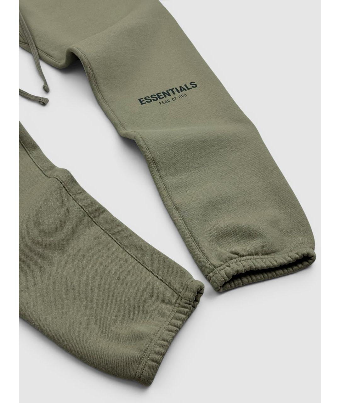 FEAR OF GOD ESSENTIALS Хаки хлопковые повседневные брюки, фото 4