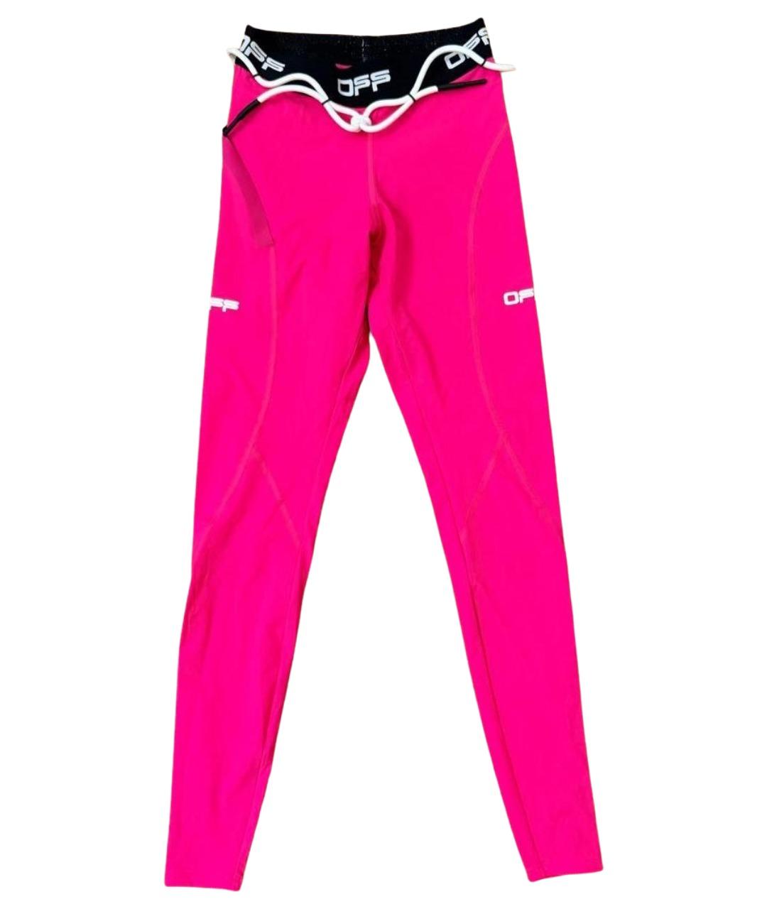 OFF-WHITE Розовые леггинсы и велосипедки, фото 1