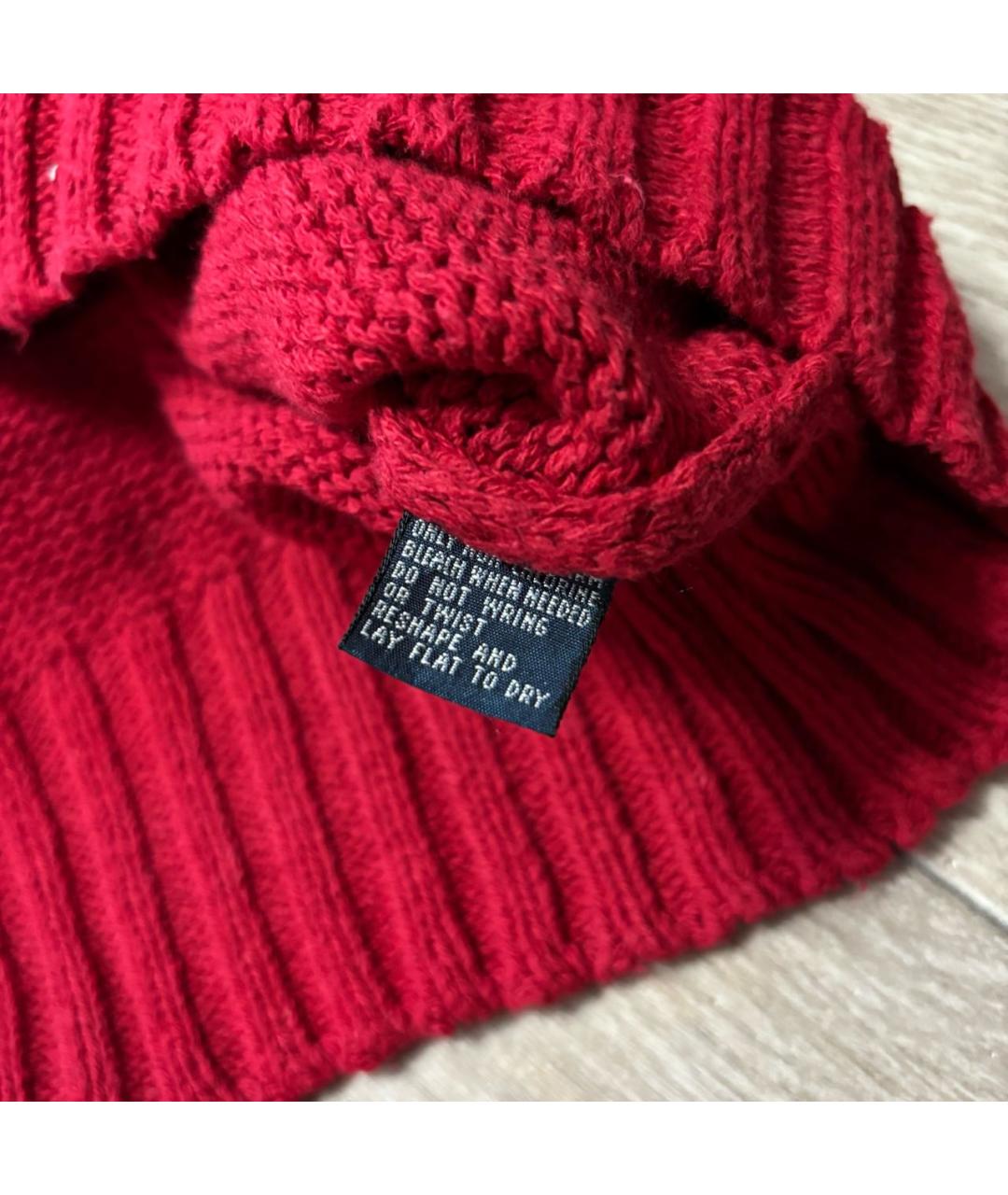 POLO RALPH LAUREN Красный хлопковый джемпер / свитер, фото 5