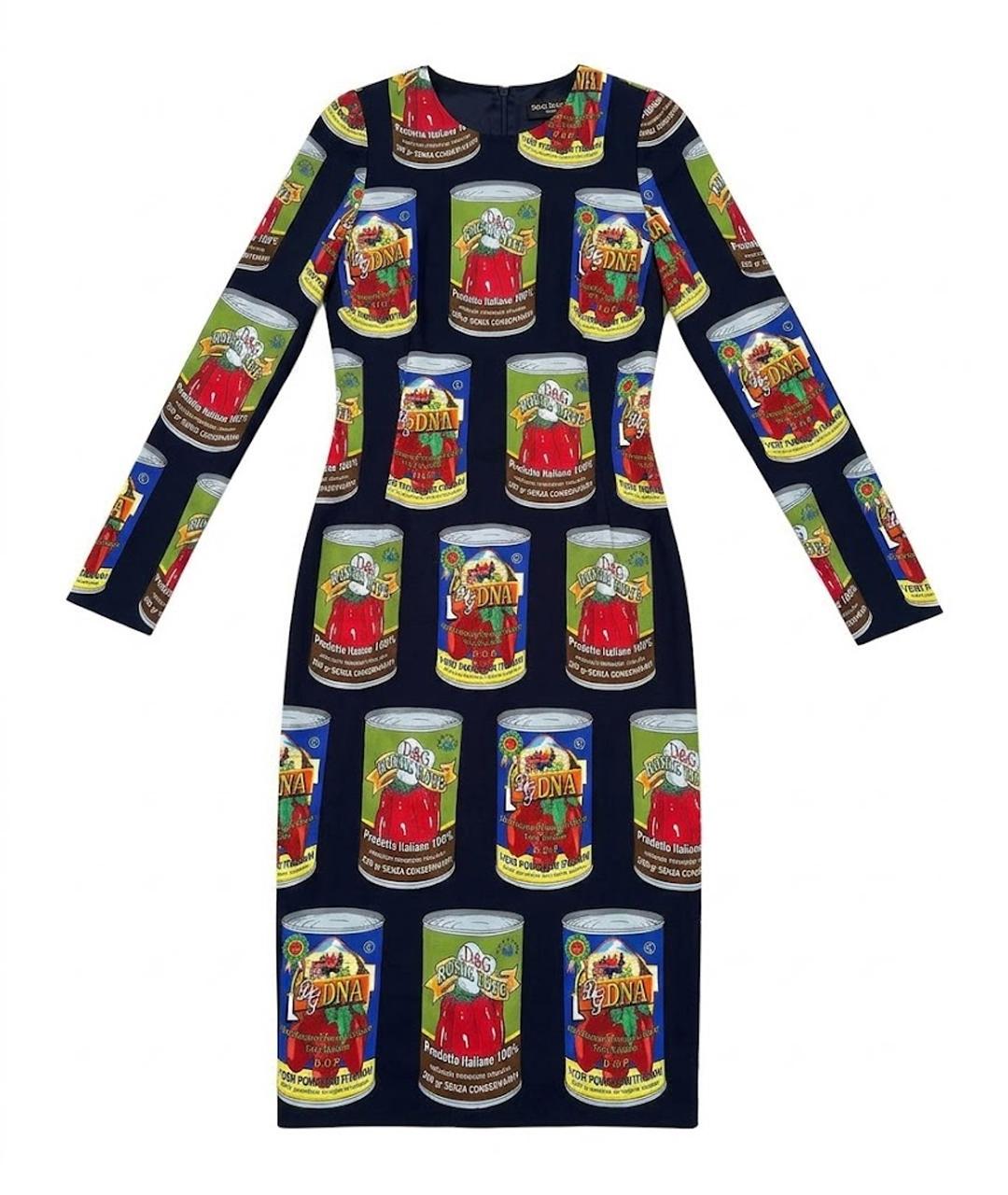 DOLCE&GABBANA Черное вискозное повседневное платье, фото 1