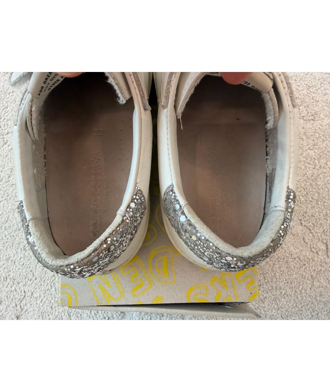 GOLDEN GOOSE DELUXE BRAND Белые кожаные кеды, фото 4