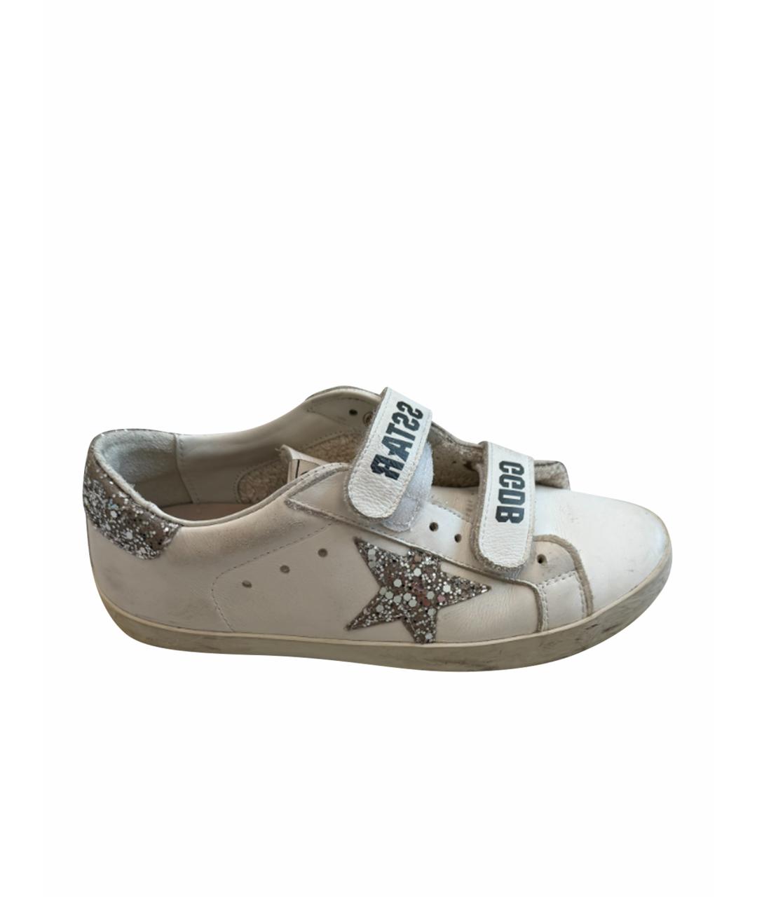 GOLDEN GOOSE DELUXE BRAND Белые кожаные кеды, фото 1