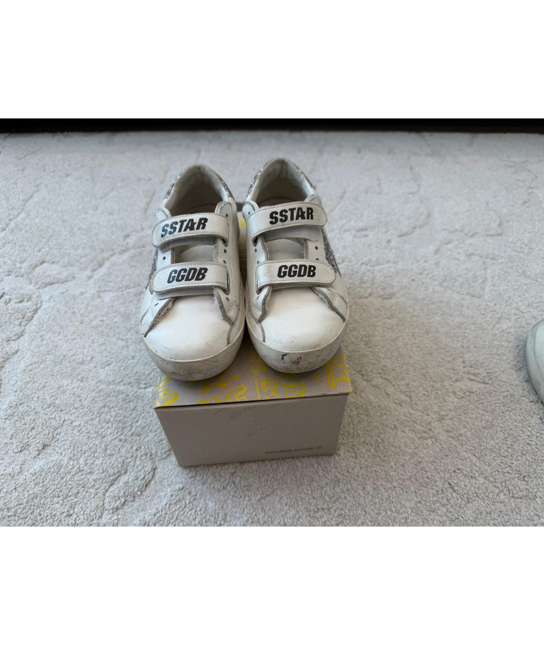 GOLDEN GOOSE DELUXE BRAND Белые кожаные кеды, фото 2