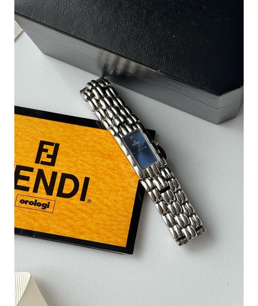 FENDI Серебряные стальные часы, фото 6