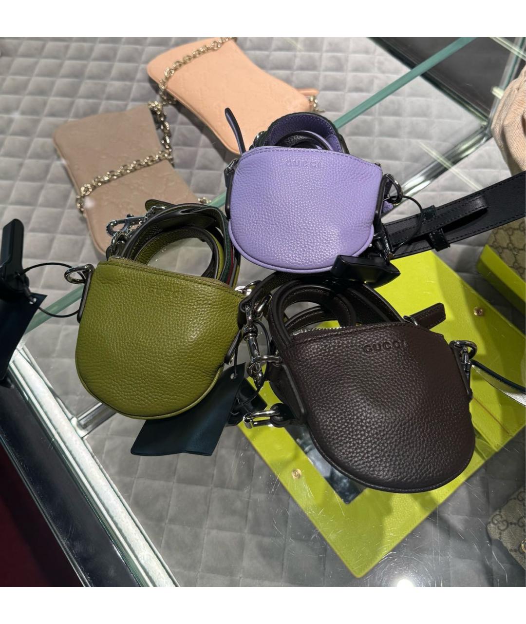 GUCCI Зеленая кожаная сумка через плечо, фото 2