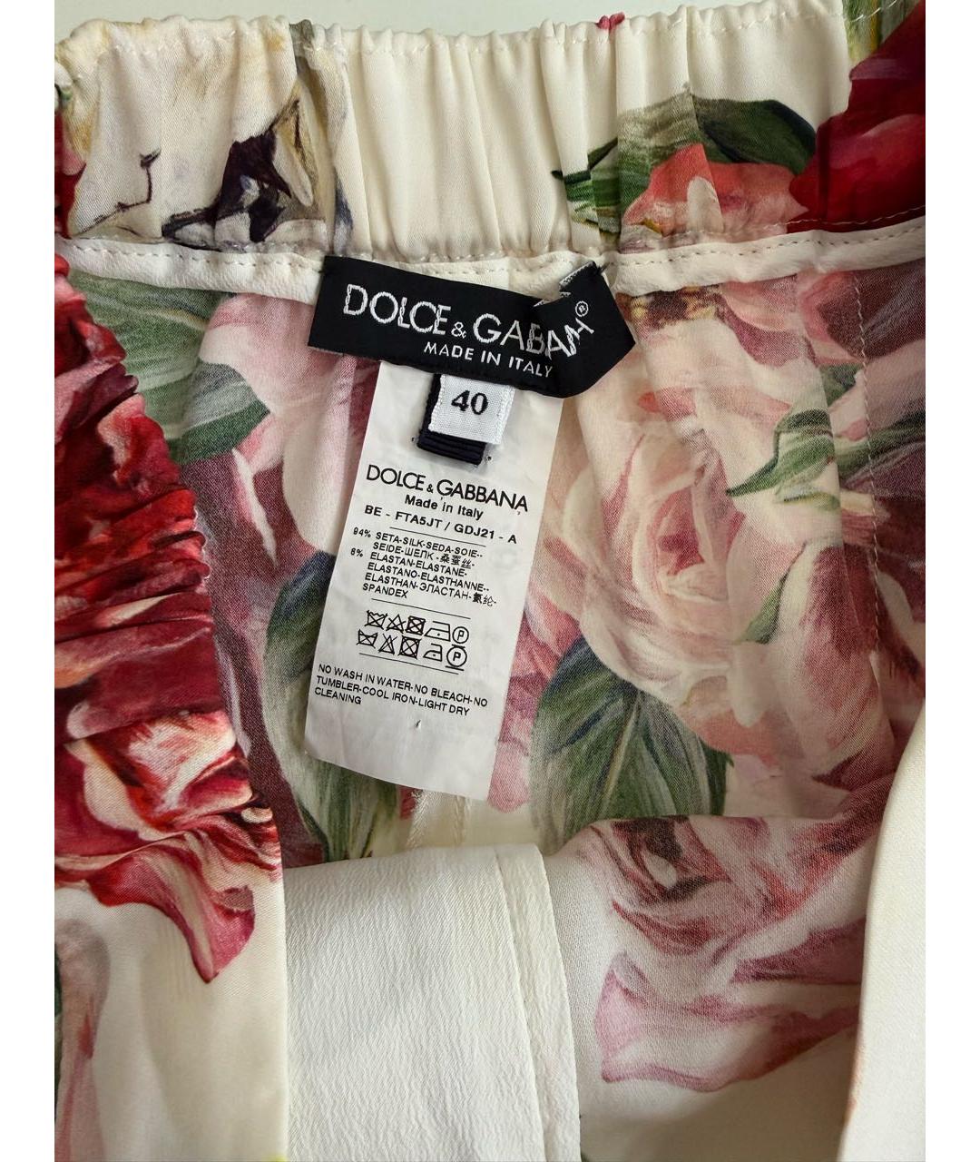 DOLCE&GABBANA Шелковый костюм с брюками, фото 6