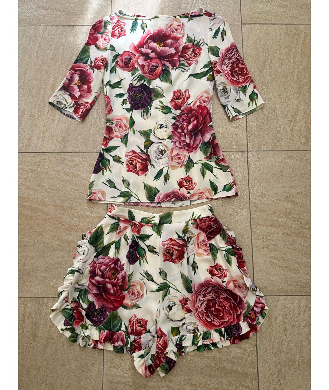 DOLCE&GABBANA Шелковый костюм с брюками, фото 9