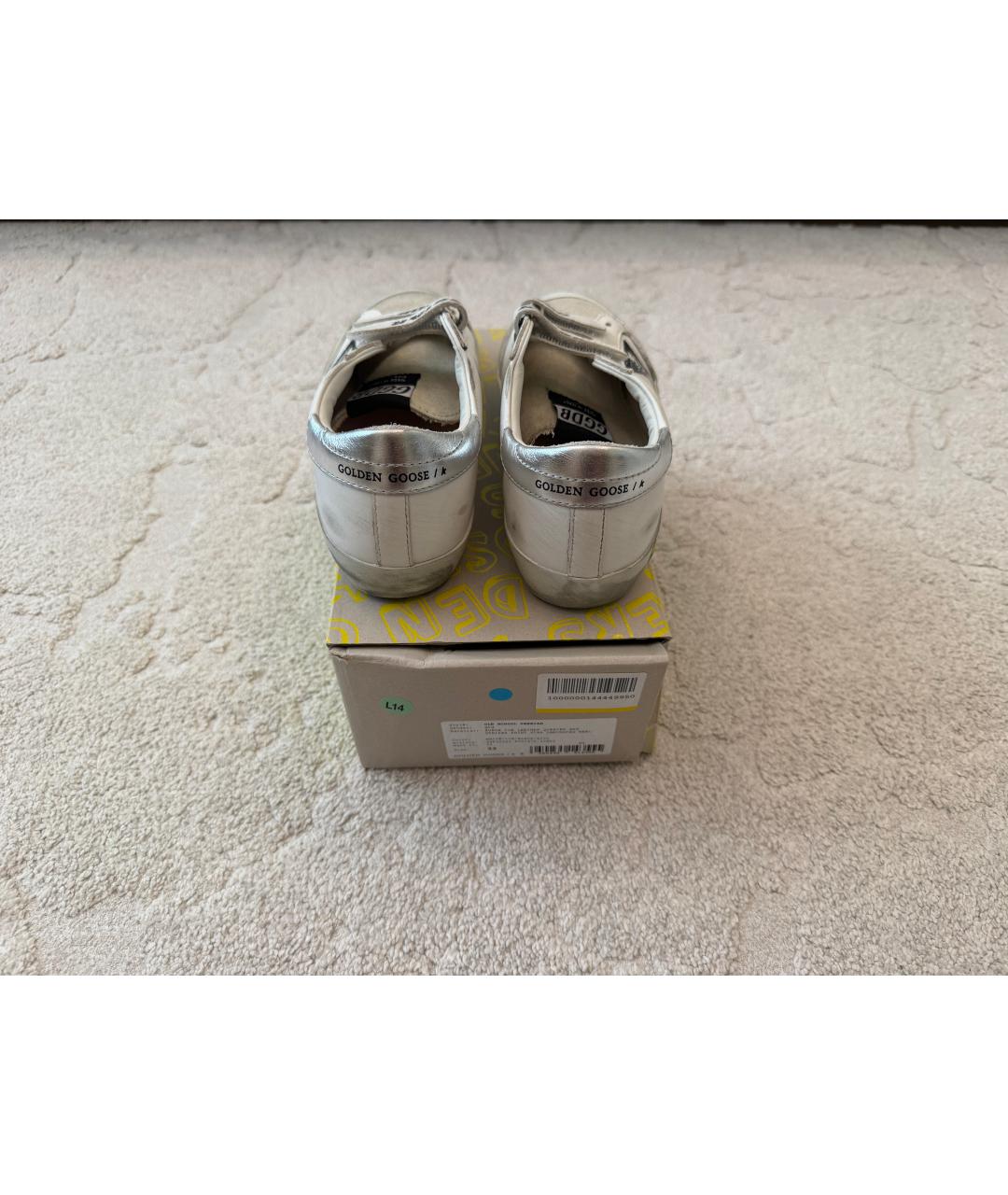 GOLDEN GOOSE DELUXE BRAND Белые кожаные кеды, фото 3