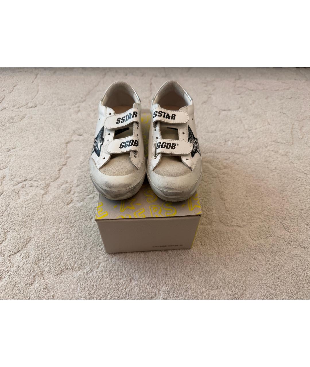 GOLDEN GOOSE DELUXE BRAND Белые кожаные кеды, фото 2