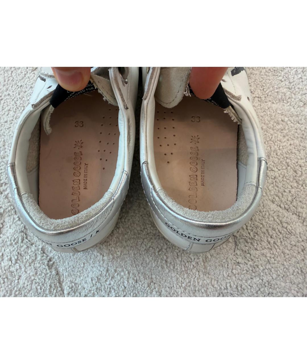 GOLDEN GOOSE DELUXE BRAND Белые кожаные кеды, фото 5