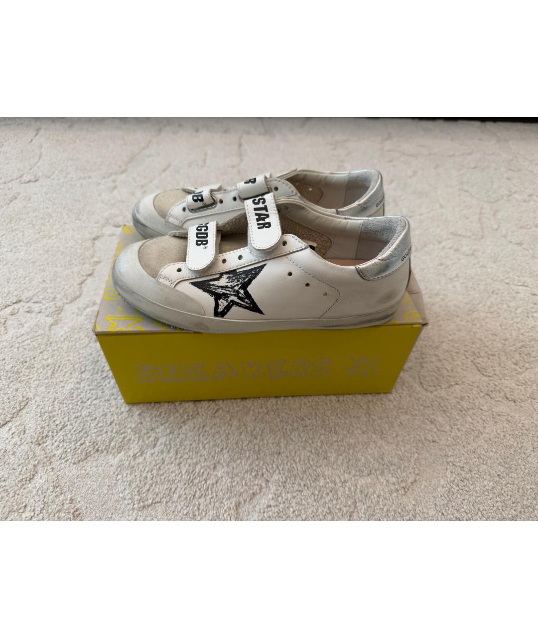 GOLDEN GOOSE DELUXE BRAND Белые кожаные кеды, фото 7
