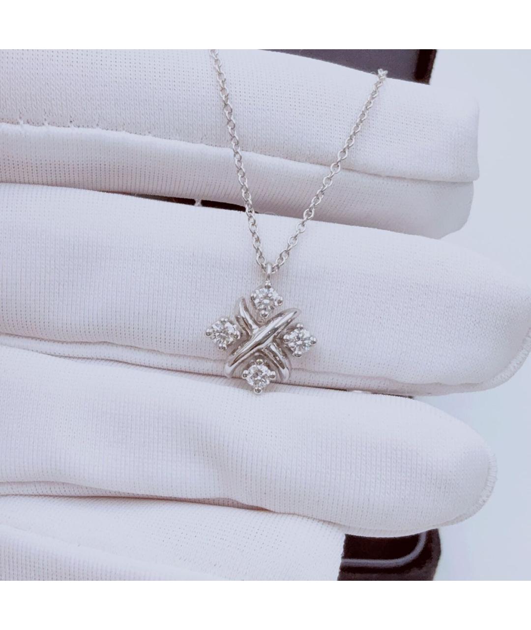 TIFFANY&CO Белое платиновое колье, фото 4