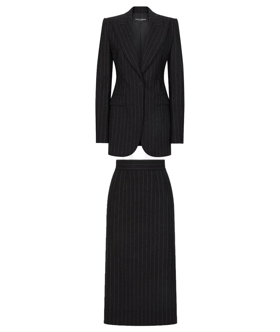 DOLCE&GABBANA Черный костюм с юбками, фото 1