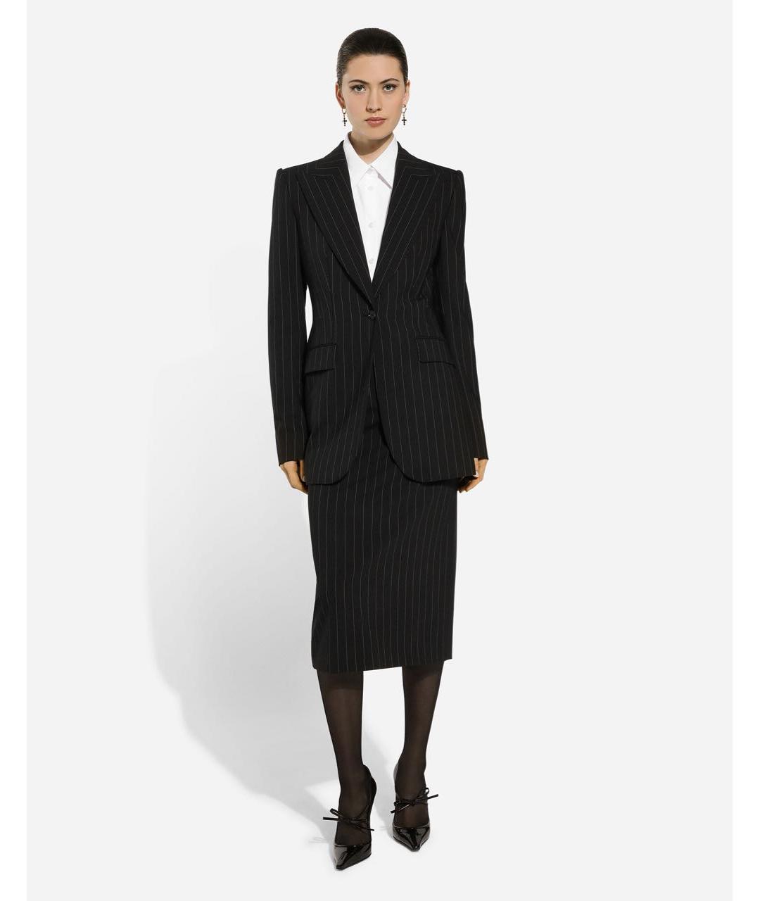 DOLCE&GABBANA Черный костюм с юбками, фото 4