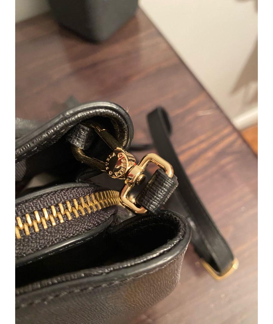 FURLA Черная кожаная сумка с короткими ручками, фото 6
