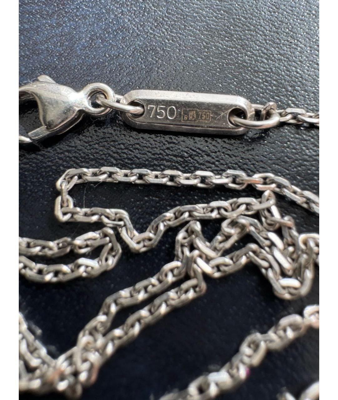 CHOPARD Серая цепочка из белого золота, фото 2