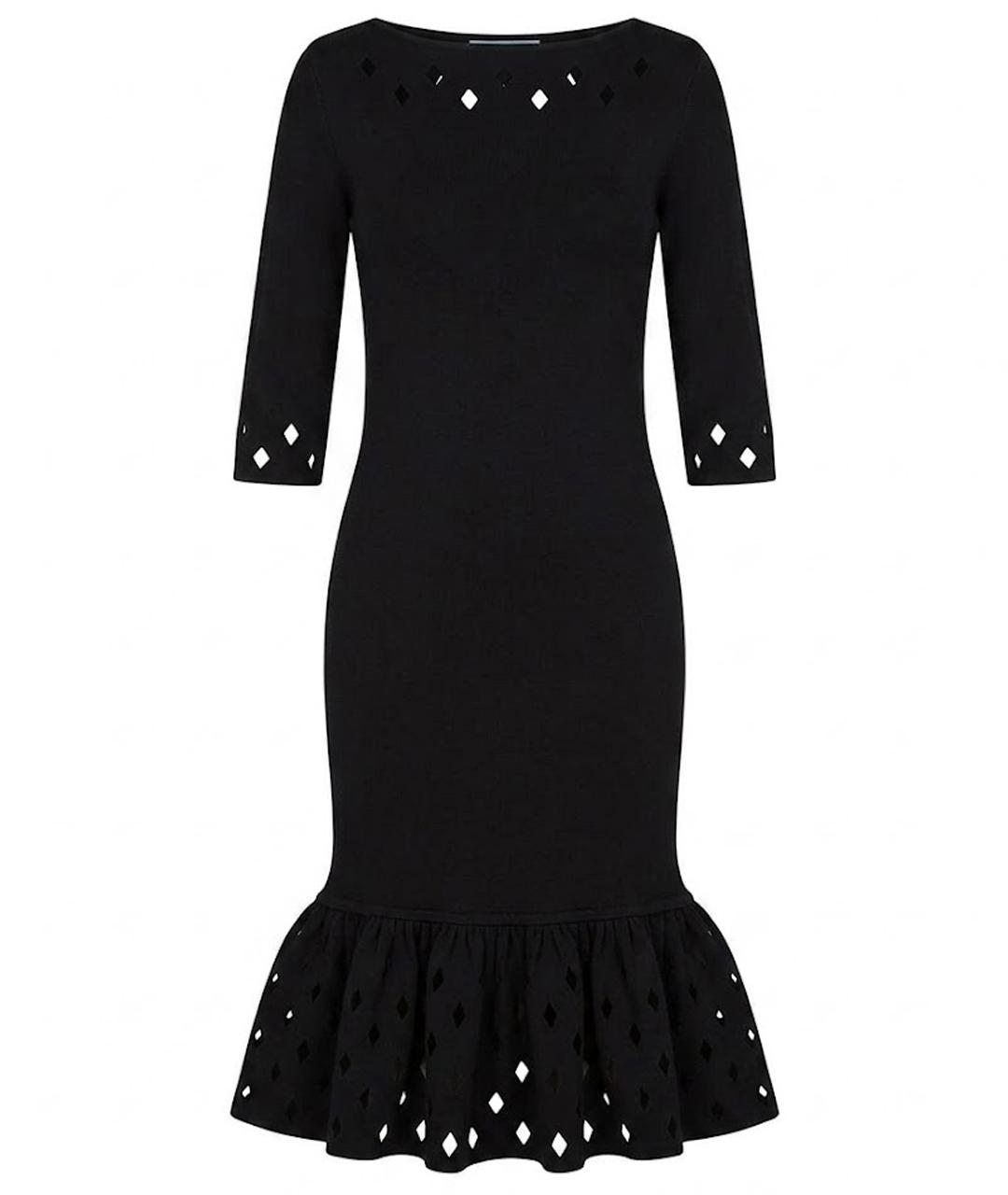 BLUMARINE Черное вискозное повседневное платье, фото 1