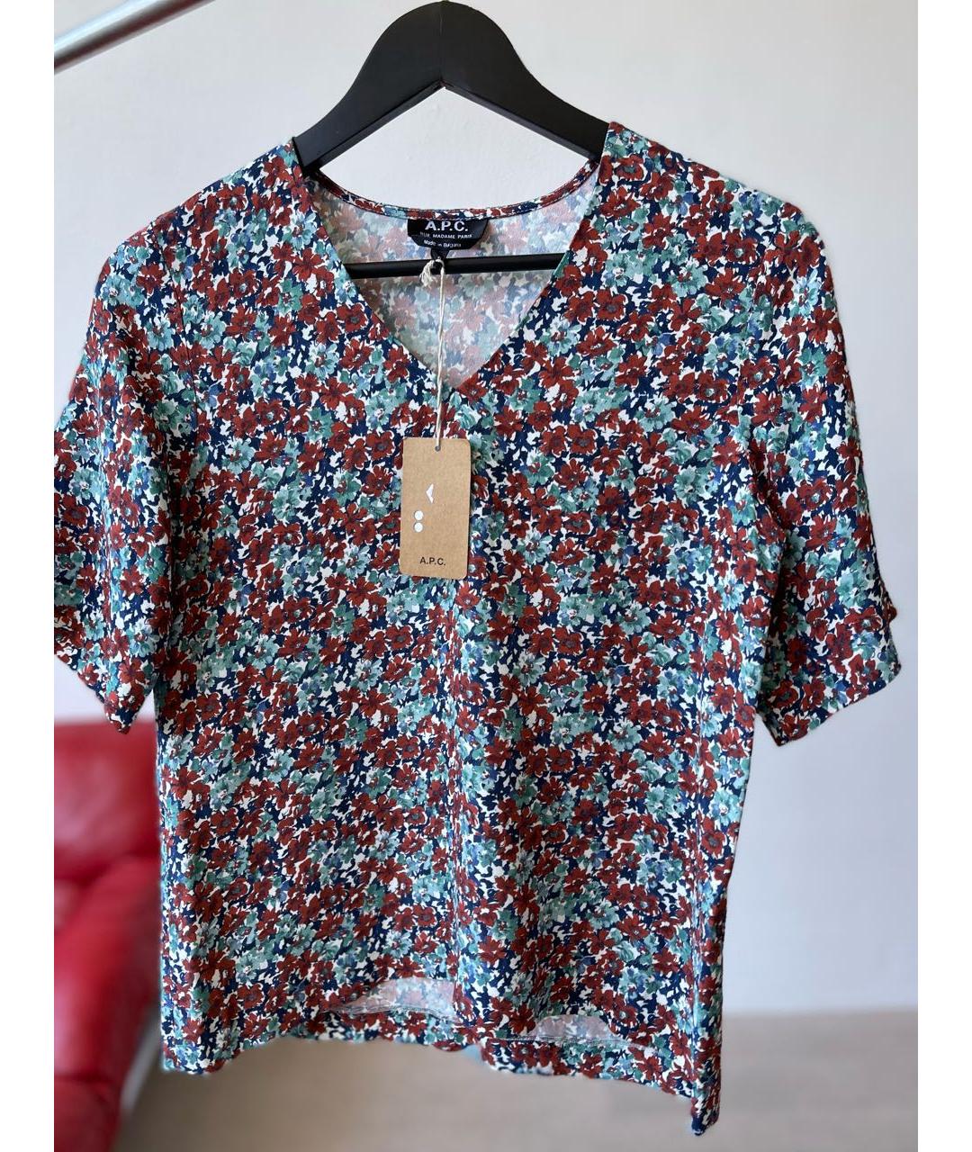 A.P.C. Мульти вискозная блузы, фото 7