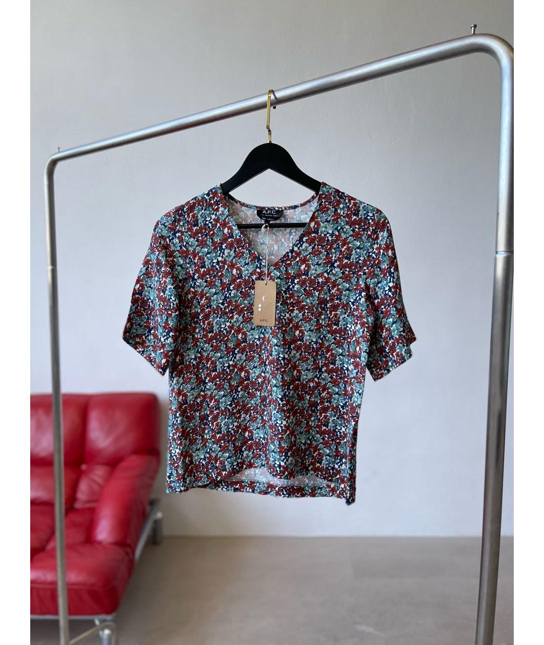 A.P.C. Мульти вискозная блузы, фото 2