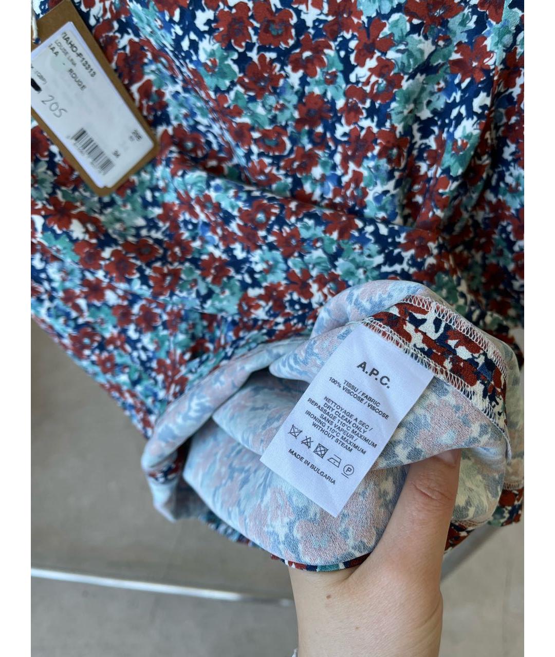 A.P.C. Мульти вискозная блузы, фото 5
