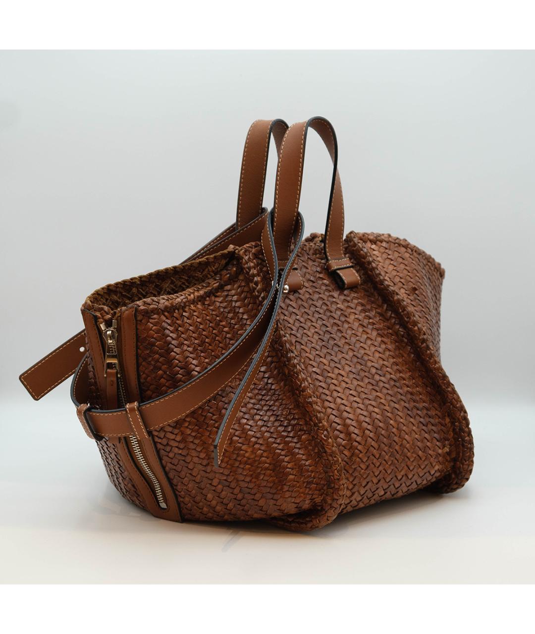 LOEWE Коричневая кожаная сумка тоут, фото 3