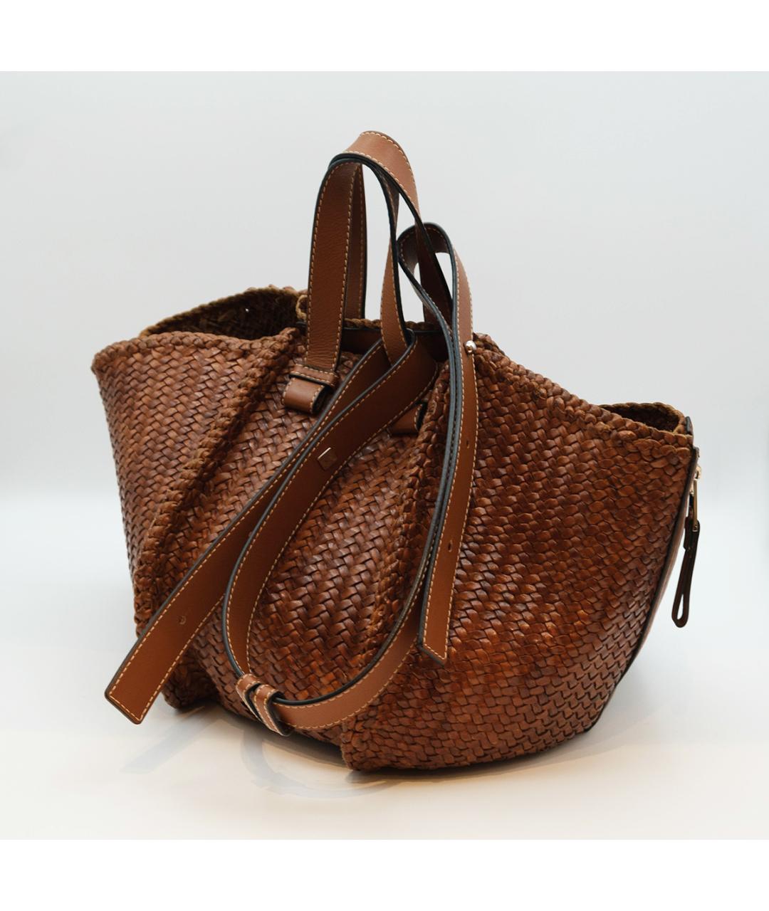 LOEWE Коричневая кожаная сумка тоут, фото 4