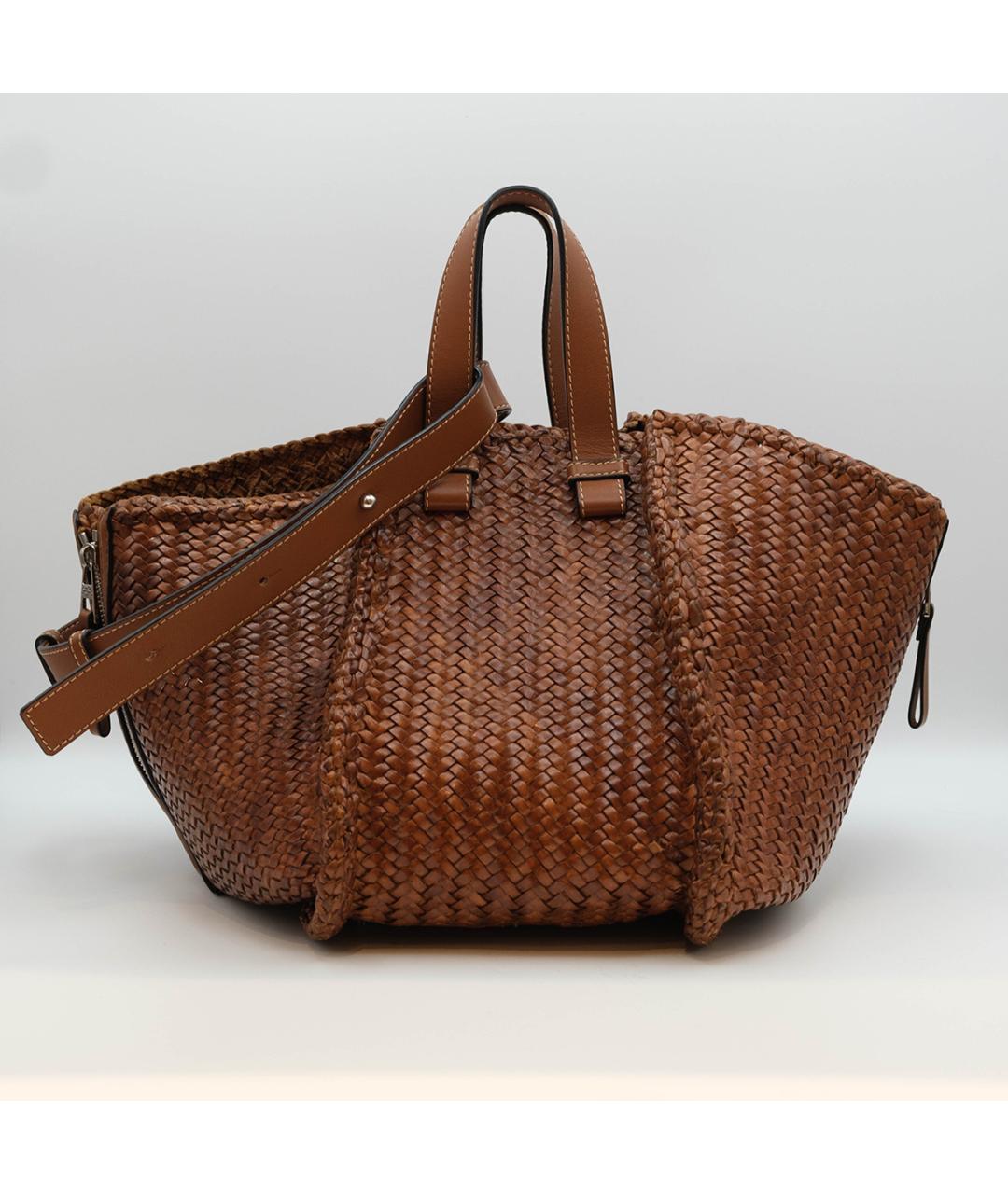LOEWE Коричневая кожаная сумка тоут, фото 2