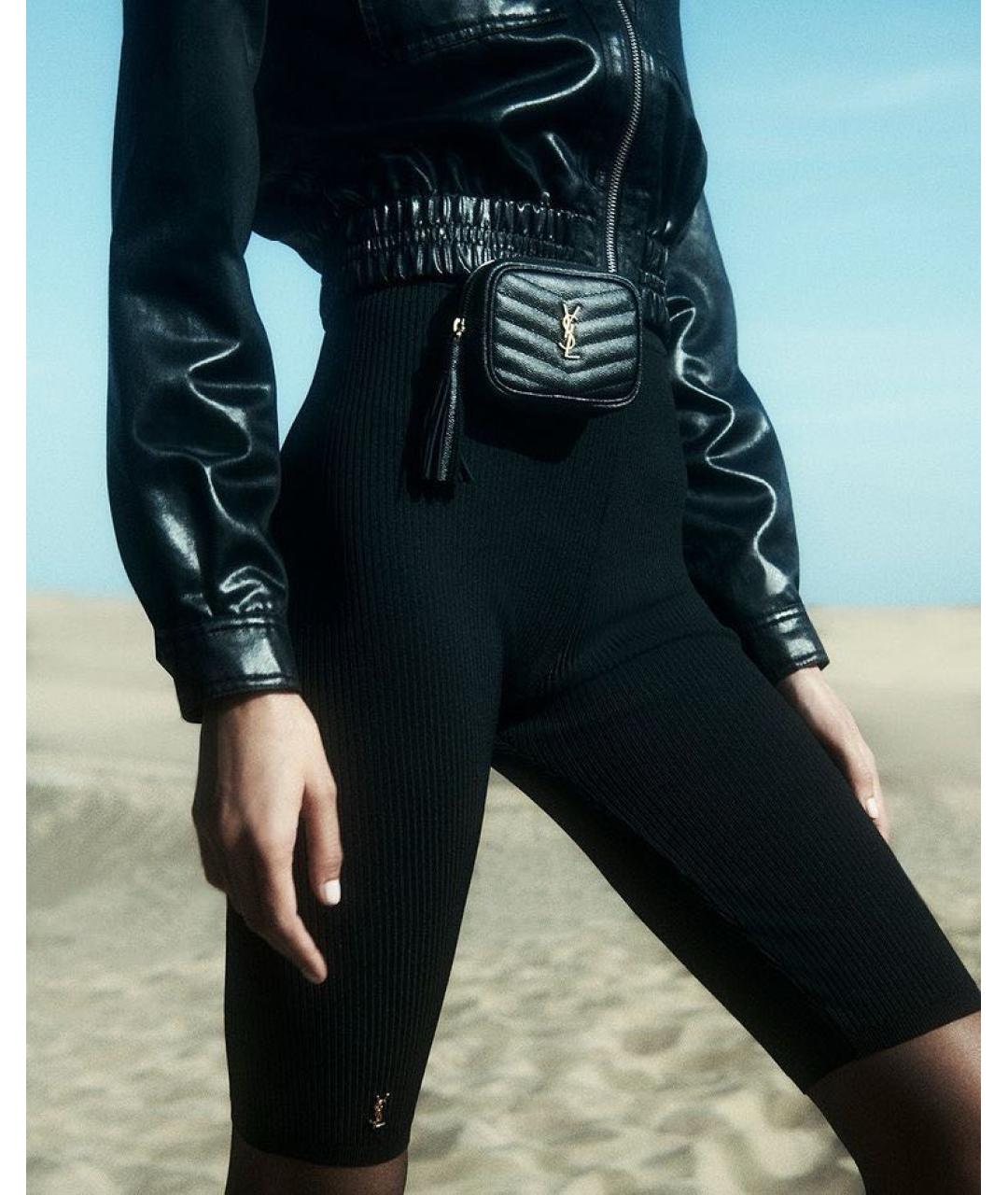 SAINT LAURENT Черные шорты, фото 4