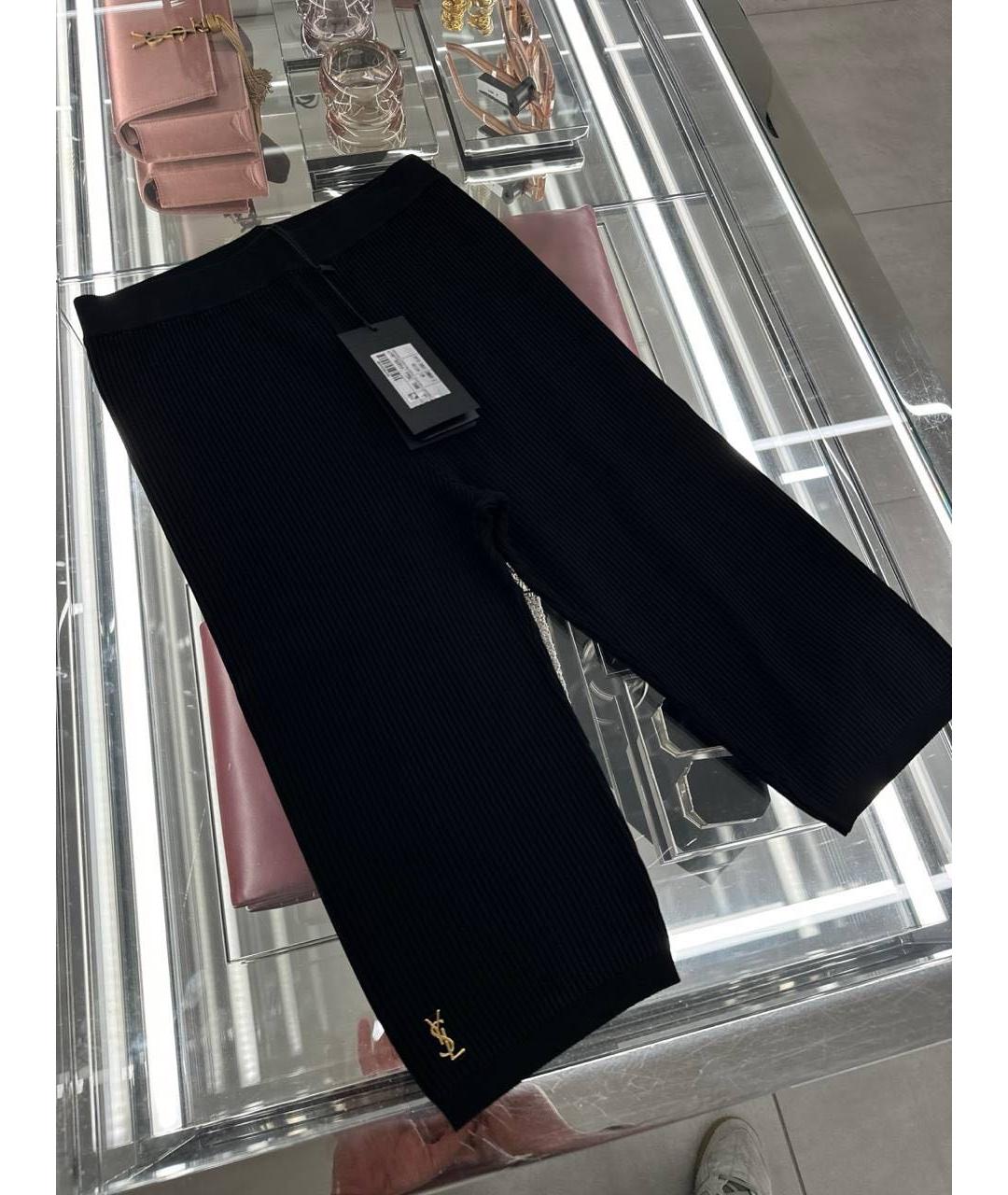 SAINT LAURENT Черные шорты, фото 2