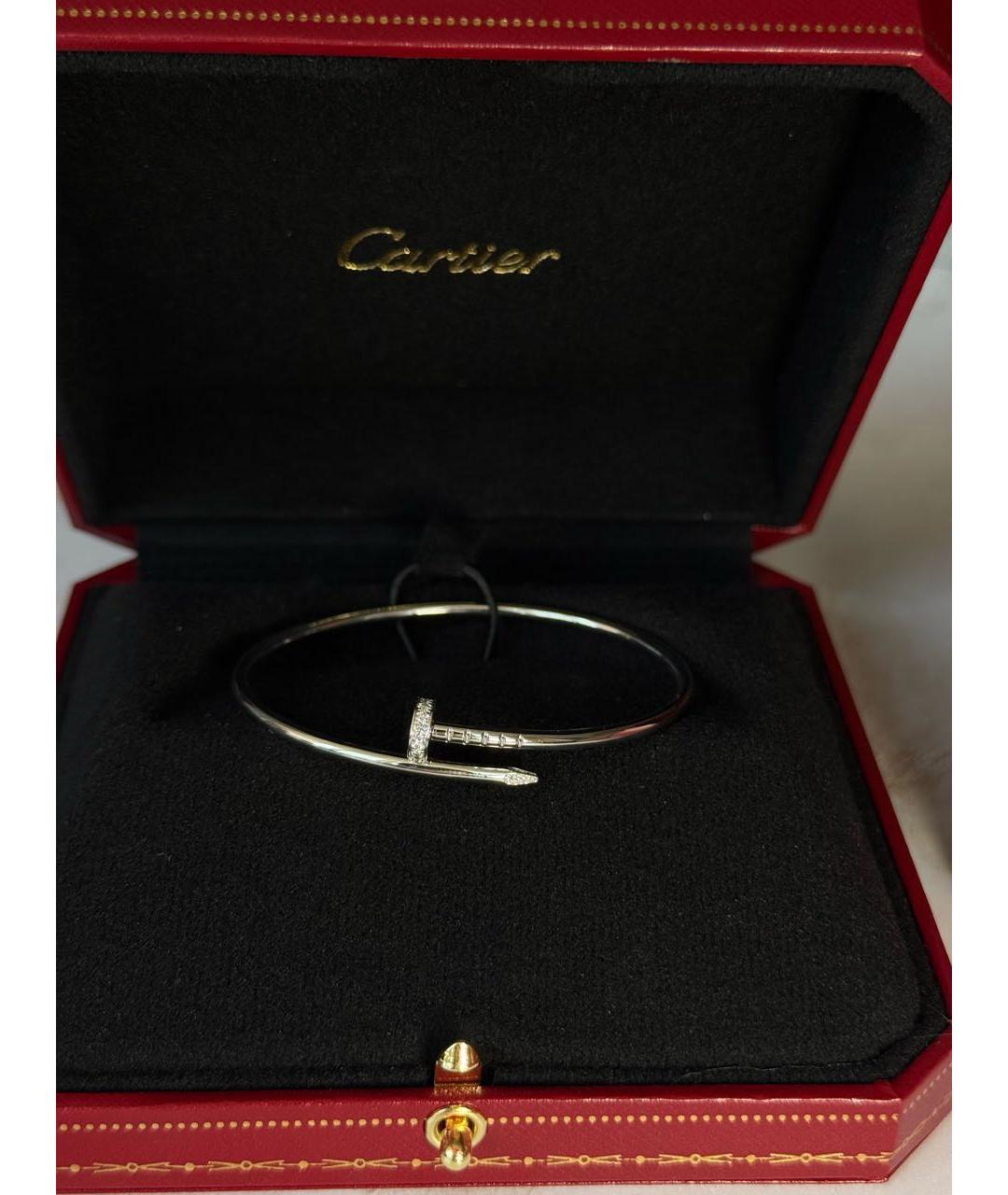 CARTIER Белый браслет из белого золота, фото 3