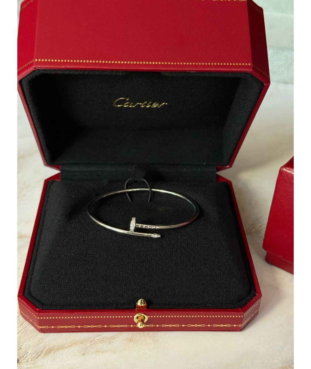 CARTIER Белый браслет из белого золота, фото 4