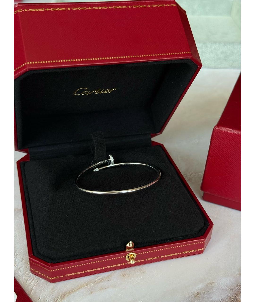 CARTIER Белый браслет из белого золота, фото 5