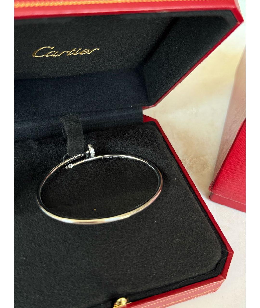 CARTIER Белый браслет из белого золота, фото 6