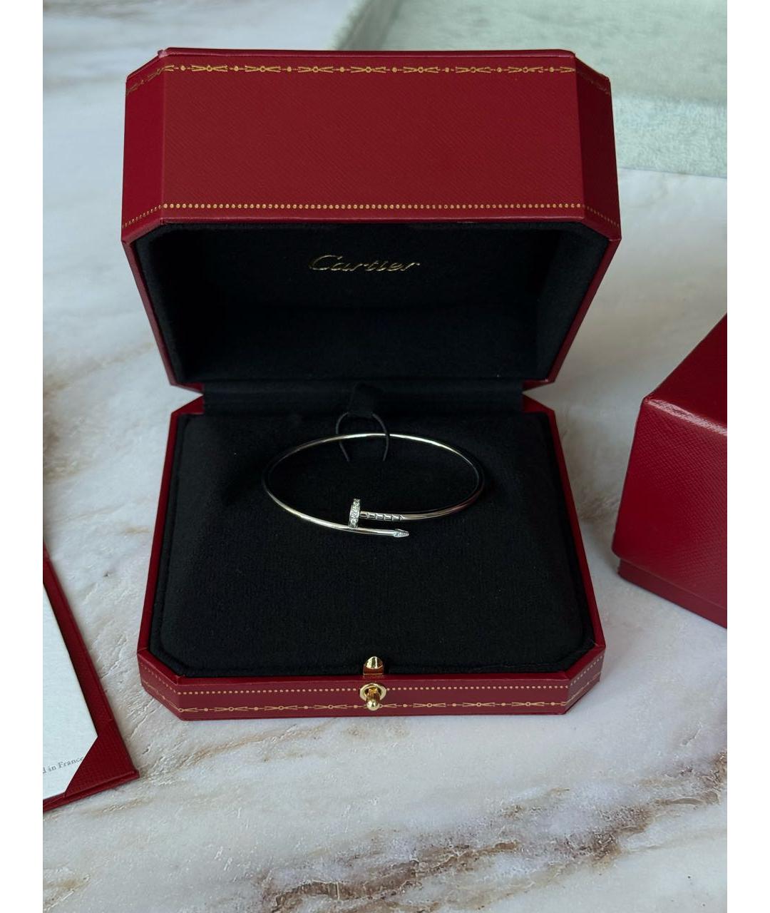 CARTIER Белый браслет из белого золота, фото 2