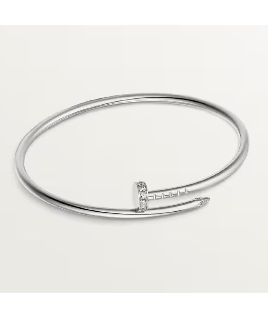 CARTIER Белый браслет из белого золота, фото 9