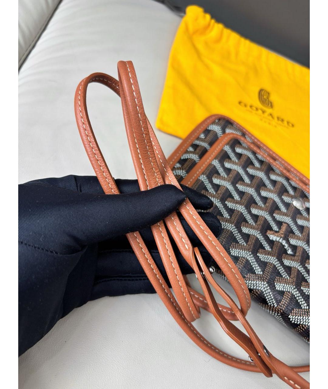 GOYARD Коричневая сумка через плечо, фото 6