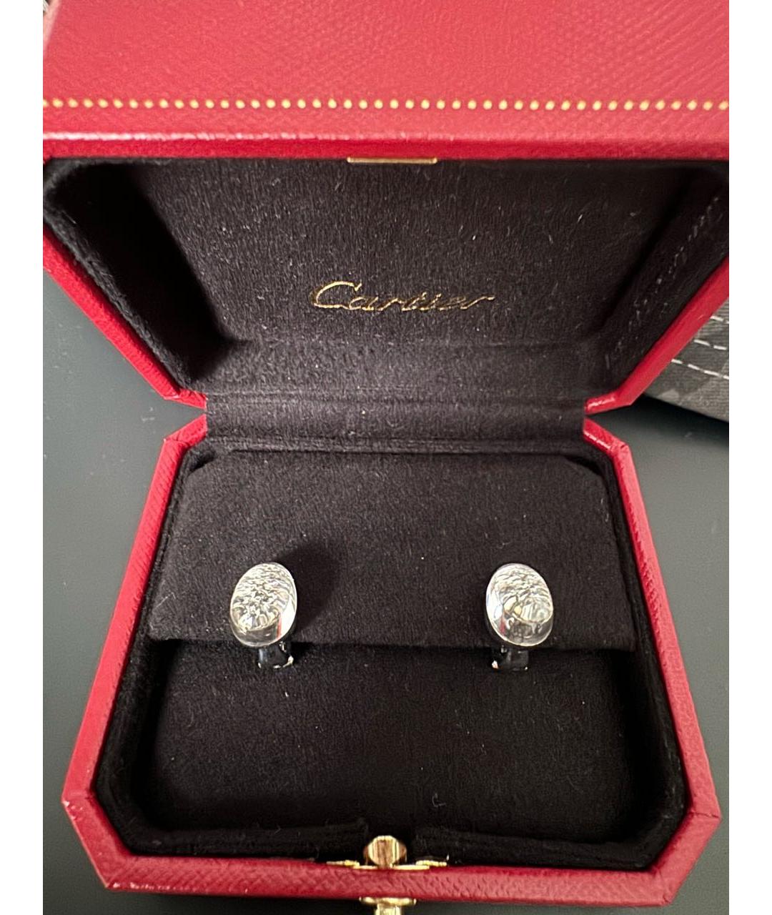 CARTIER Белые серьги из белого золота, фото 9