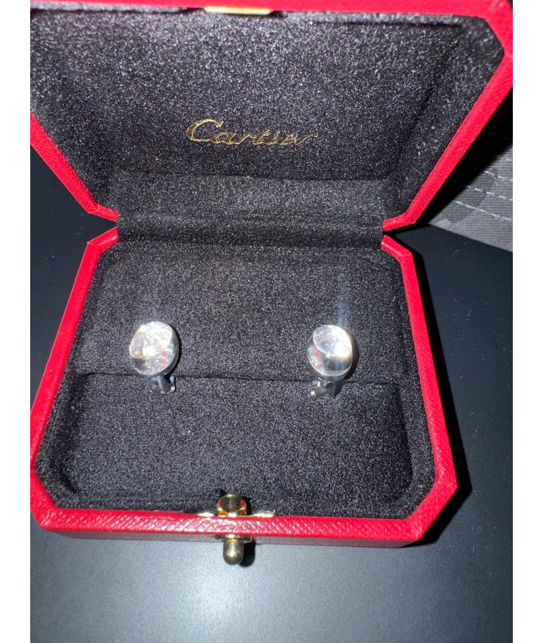 CARTIER Белые серьги из белого золота, фото 3