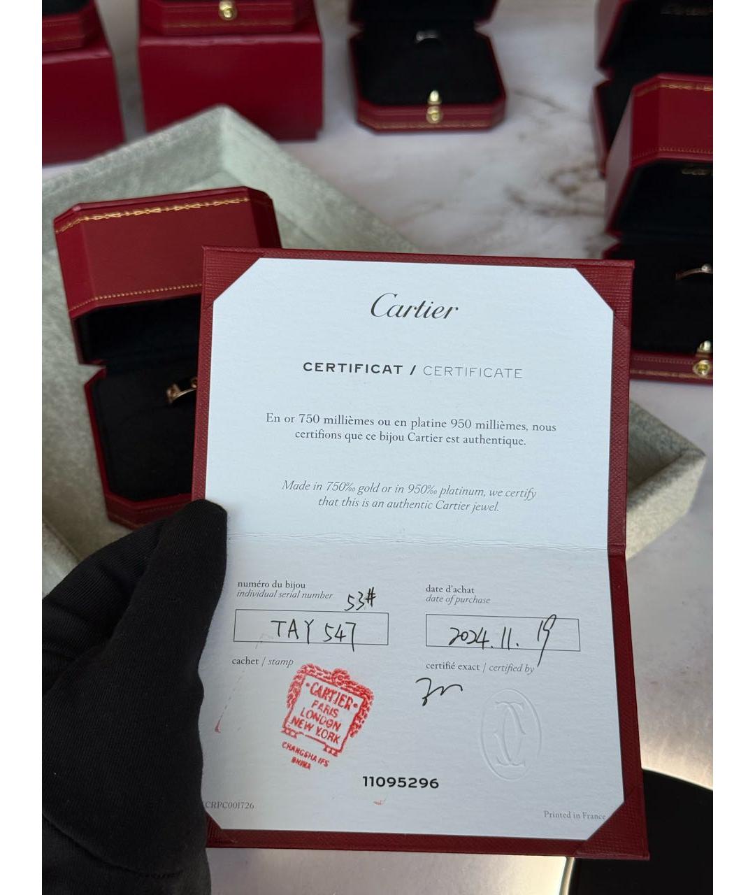 CARTIER Золотое кольцо из розового золота, фото 7