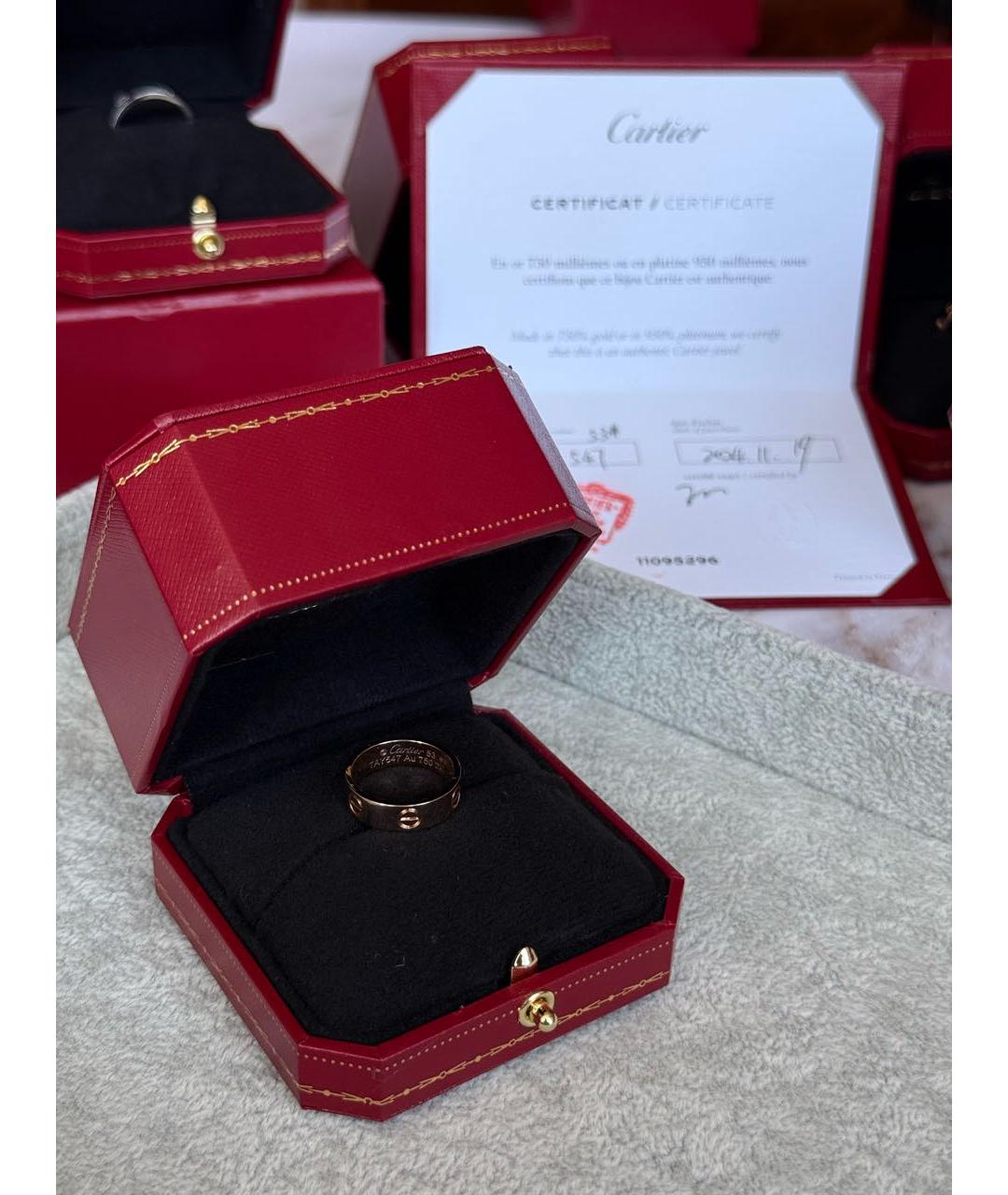CARTIER Золотое кольцо из розового золота, фото 3