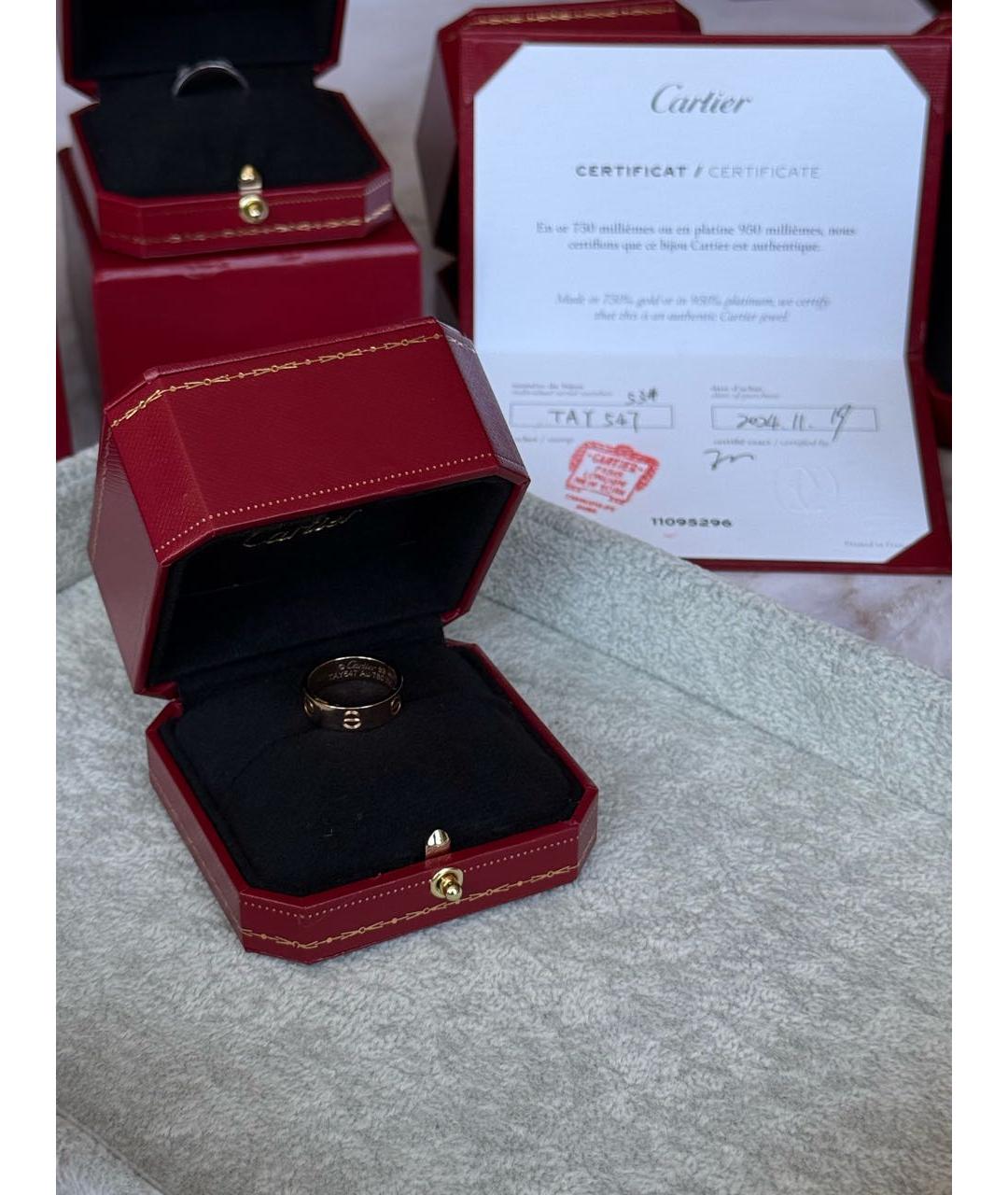CARTIER Золотое кольцо из розового золота, фото 4