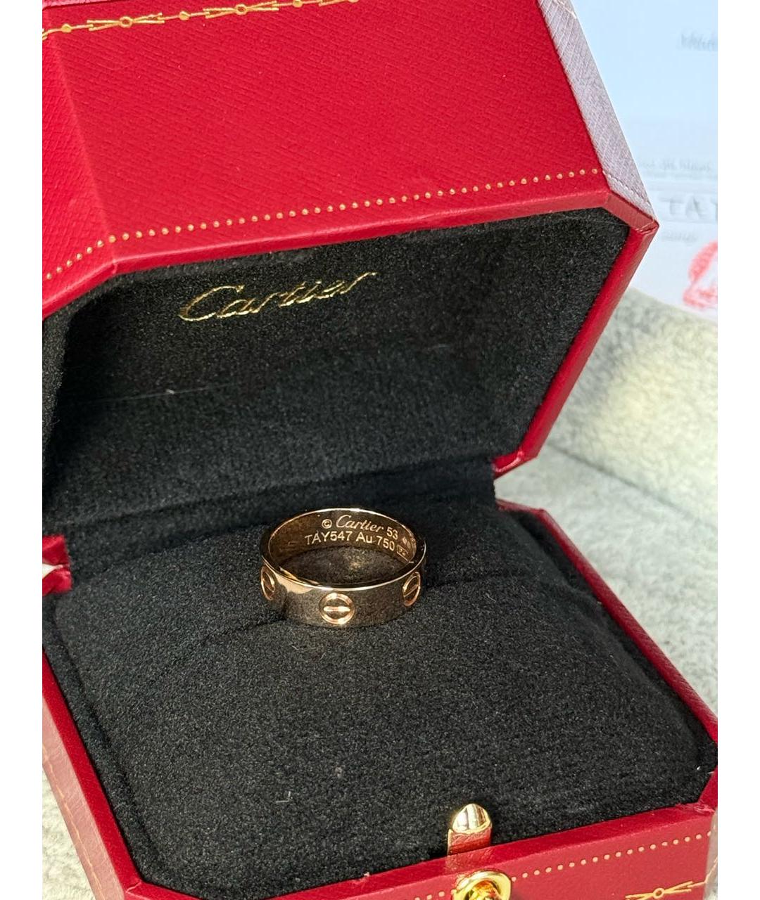 CARTIER Золотое кольцо из розового золота, фото 2