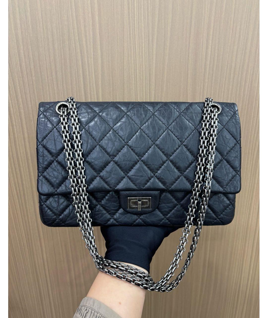 CHANEL Черная кожаная сумка через плечо, фото 8