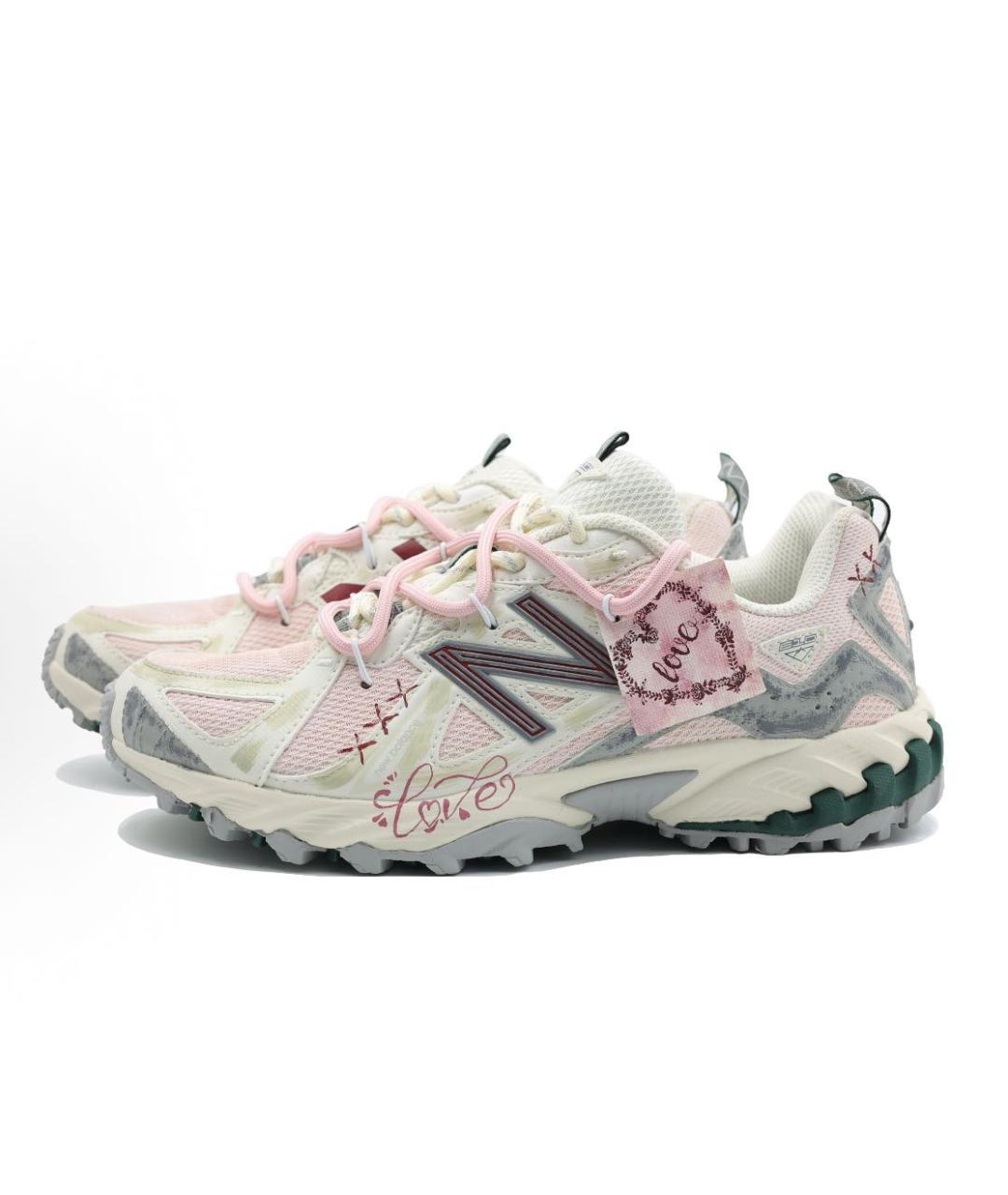 NEW BALANCE Белые текстильные кроссовки, фото 2