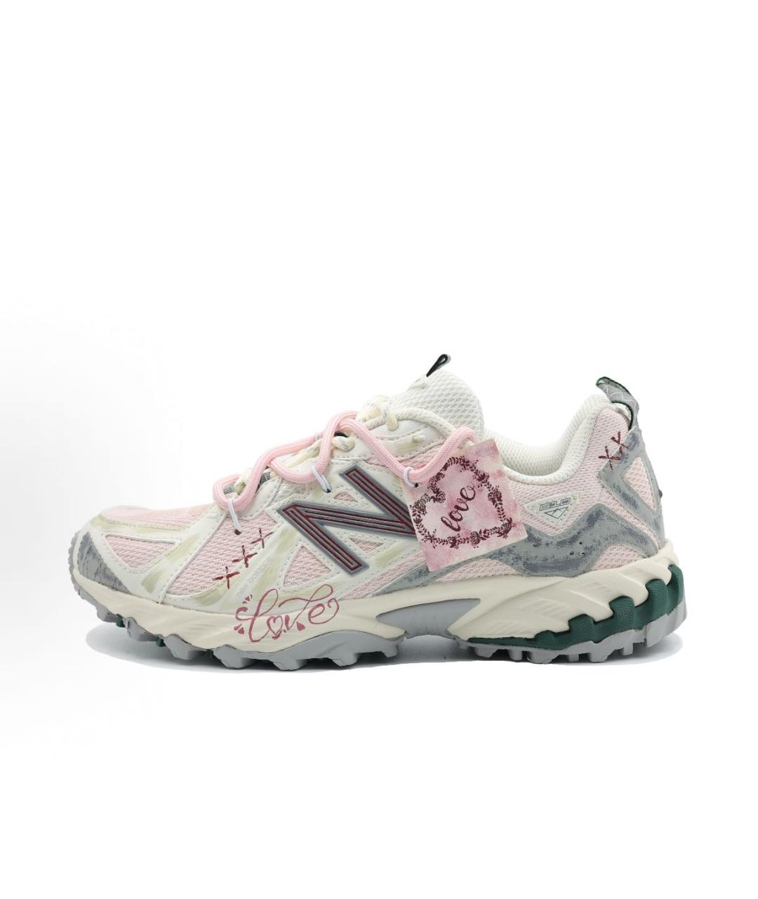 NEW BALANCE Белые текстильные кроссовки, фото 6