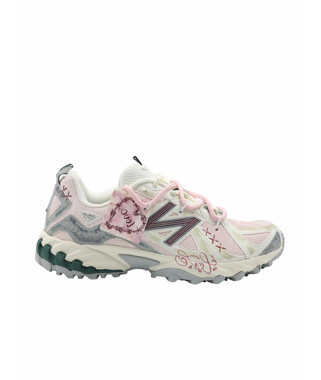NEW BALANCE Белые текстильные кроссовки, фото 1
