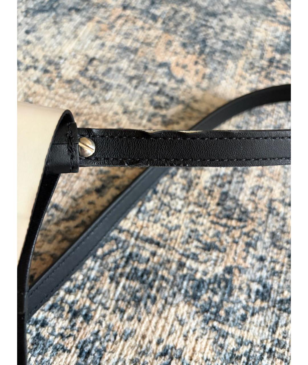 ACNE STUDIOS Бежевая кожаная сумка через плечо, фото 9