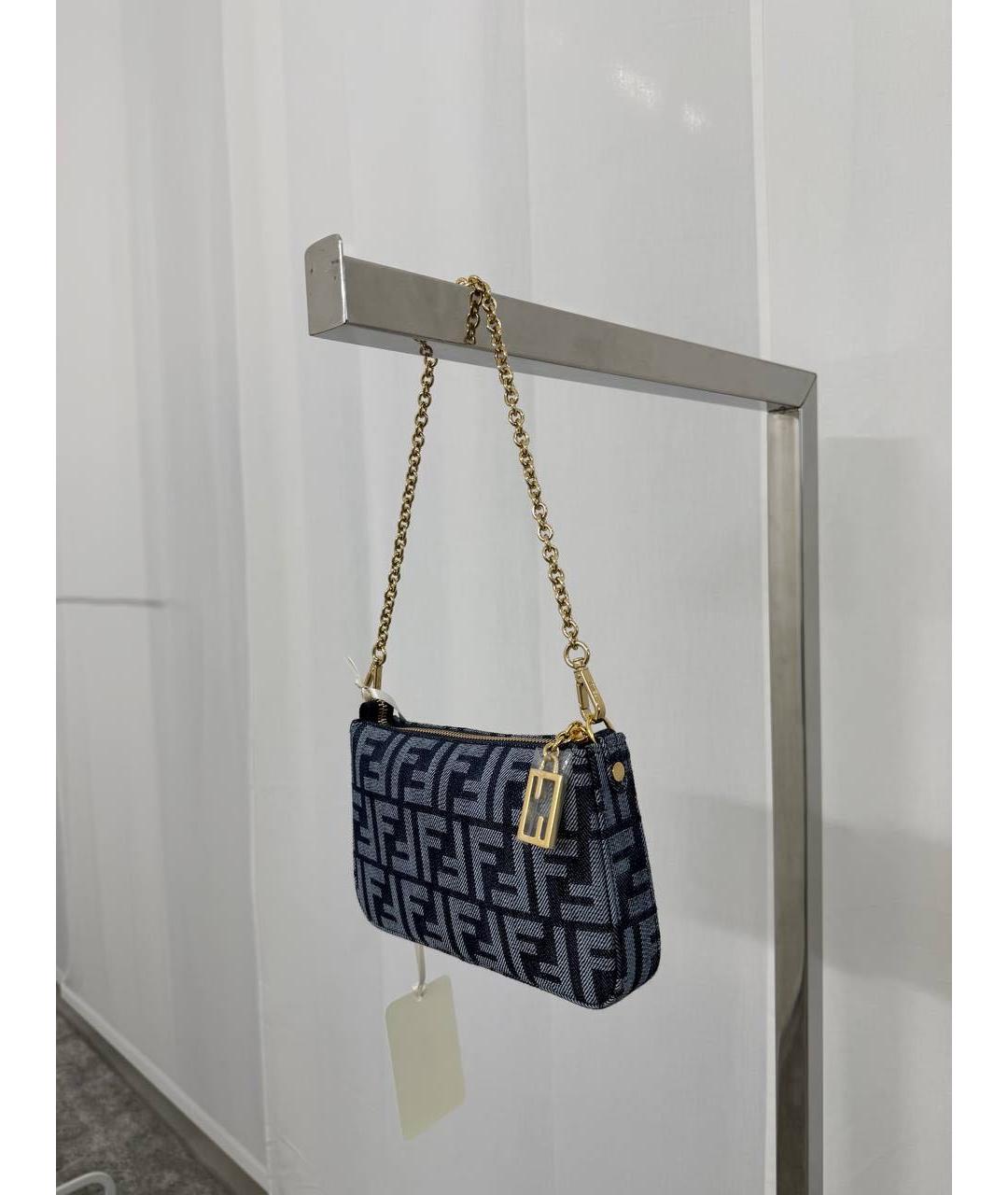 FENDI Синяя сумка через плечо, фото 2